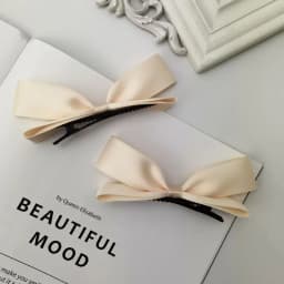 2pcs Cute 3D Bow Hair Clips Cute Sweet Pink Girls Bangs Hair Pin Elegant Headwear Girls Women Hair Accessories