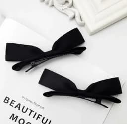 2pcs Cute 3D Bow Hair Clips Cute Sweet Pink Girls Bangs Hair Pin Elegant Headwear Girls Women Hair Accessories
