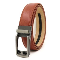 3.5cm Genuine Leather Men's Belt Alloy Automatic Buckle Two-layer Cowhide Business Casual Belt for Men Wholesale