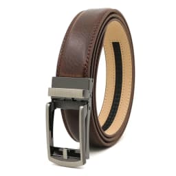 3.5cm Genuine Leather Men's Belt Alloy Automatic Buckle Two-layer Cowhide Business Casual Belt for Men Wholesale