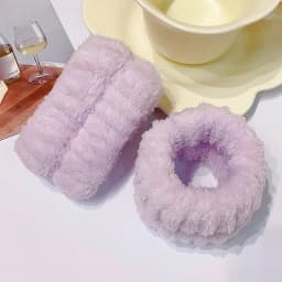 2pcs/lot Soft Wristbands For Washing The Face Women Flannel Microfiber Wrist Washband Absorbent Wrist Sweatband Girls hair band