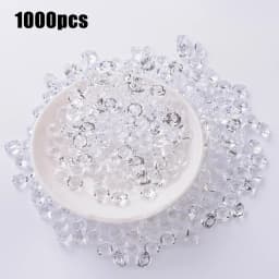 1000pcs Mixed Transparent Acrylic Gems Ice Grains Artificial Ice Cubes Vase Fillers Wedding Party Decorations 3-