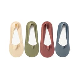 4 Pairs Women Socks High Quality Matching Casual Socks Summer Thin Cotton Bottom Non-slip Invisible Low Short Socks Breathable