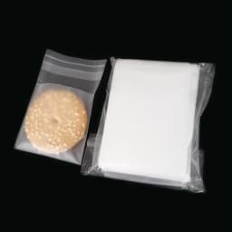 100 piece PE translucent cellophane candy bag self-adhesive white candy cookie gift bag for weddings, birthday parties, baking