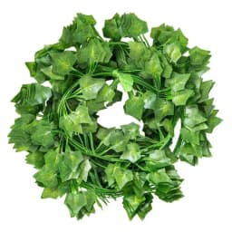 2.1M Artificial Plant Green Ivy Leaf Garland Silk Wall Hanging Vine Home Garden Decoration Wedding Party DIY Fake Wreath Leaves