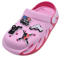recreatioanl shoe Charms Accessories PVC Shoe man game machine Decoration clog accessories boy Kids Party unisex Gifts