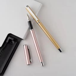 2Pcs Metal Gel Pen Rollerball Caneta ручка Ballpoint 0.5MM Signing Pens for Office Students Business Stationary Supplies