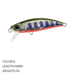 Sinking Minnow lure 48mm 6.5g Hard Bait Wobblers Minnow Carp Fishing Lure Isca pesca Artificial Minnow Lure for Trout Bass