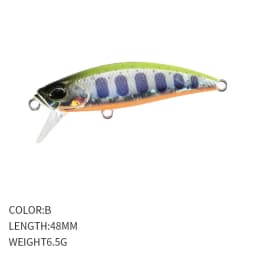 Sinking Minnow lure 48mm 6.5g Hard Bait Wobblers Minnow Carp Fishing Lure Isca pesca Artificial Minnow Lure for Trout Bass