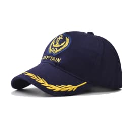 Men Women Baseball Caps Nautical Marine Sailor Navy Captain Hats Adjustable Cotton Hat for Party Performance Costume Cosplay Y2K