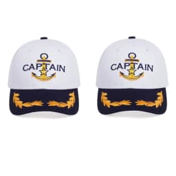Men Women Baseball Caps Nautical Marine Sailor Navy Captain Hats Adjustable Cotton Hat for Party Performance Costume Cosplay Y2K
