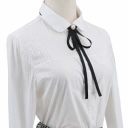 Pearl Ribbon Brooches Pin Bow Tie Vintage Pre-Tied Collar Black Blue Bowknot White Shirt Necktie Clip Women Girls Clothes Ties
