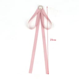 Pearl Ribbon Brooches Pin Bow Tie Vintage Pre-Tied Collar Black Blue Bowknot White Shirt Necktie Clip Women Girls Clothes Ties