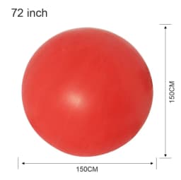 Latex Super Large Balloon 48/72/96/120 Inch Round Weather Balloon Explodes at Opening Ceremony White Groundburst Ball