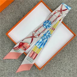 POBING Animals Print 18m/m Twill Silk Scarves Women Luxury Brand Scarf Bag Ribbons Tie Head Scarf Small Long Skinny Scarf 86*5CM