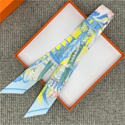 POBING Animals Print 18m/m Twill Silk Scarves Women Luxury Brand Scarf Bag Ribbons Tie Head Scarf Small Long Skinny Scarf 86*5CM