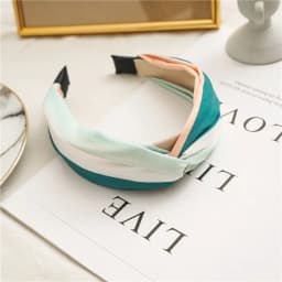 Wide Top Knot Fabric Hair Bands For Women Contrast Color Cloth Headband Bezel Girls Hairband  Hoop Female Hair Accessories