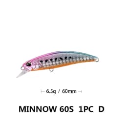 Sinking Minnow Fishing Bait 6cm 6.5g Wobbler 60s Jerkbait Sea Fishing Lure Artificial Crankbaits Fishing Bionic Decoy Bass Bait