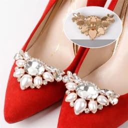 2pcs Women Lady Shoe Clip Fashion Buckle Shoes Decorations Charms Jewelry Rhinestones Crystal Wedding Bride Shoes High Heel