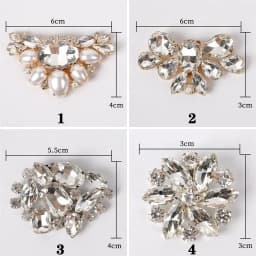 2pcs Women Lady Shoe Clip Fashion Buckle Shoes Decorations Charms Jewelry Rhinestones Crystal Wedding Bride Shoes High Heel