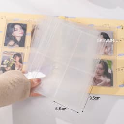SKYSONIC A5 Cream Diamond Pattern Photo Album Collect Book Kpop Binder Cover Postcards Ring Organizer DIY Refills Suppliers