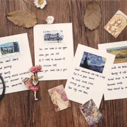 100pcs Vintage Store Retro Material Card Kraft Cards for Deco Stationery LOMO Cards Stationery Notepad Sticky Notes