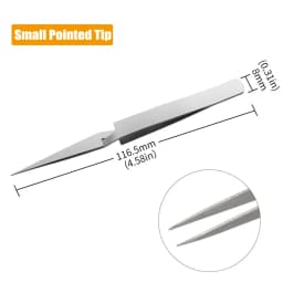1pc Stainless Steel Tweezers Reverse Fixed Self-Locking Inverse Tweezer Jewelry Making Tool For Electronic Component Repair Tool