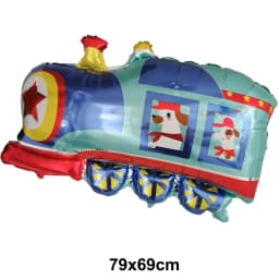 Train Balloon Theme Birthday Decorations Cute Train Shaped Foil Balloon and Latex Ballon Railroad Crossing Traffic Party Decor