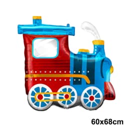 Train Balloon Theme Birthday Decorations Cute Train Shaped Foil Balloon and Latex Ballon Railroad Crossing Traffic Party Decor