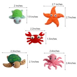 Sea Birthday Cake Topper Starfish Shell Turtle Crab Seahorse Octopus Kids Under the Sea Ocean Animals World Cupcake Topper