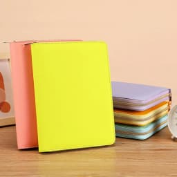 A5 A6 B5 Zipper Binder Bag Loose Leaf Inner Page ,Photo Card Collection Book Postcard Organizer Diary Notebook School Stationery