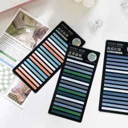 300 Sheets sticky not Transparentes Sticky Notes Self-Adhesive Annotation Read Books Bookmarks Tabs Notepad Aesthetic Stationery