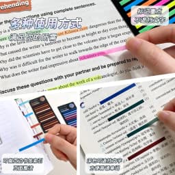 300 Sheets sticky not Transparentes Sticky Notes Self-Adhesive Annotation Read Books Bookmarks Tabs Notepad Aesthetic Stationery