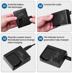 LP-E10 Camera Battery Charger Replace LC-E10C for Canon 1100D 1200D 1300D 1500D Rebel T3 T5 T6 T7 T100 3000D 4000D 2000D X80 X90