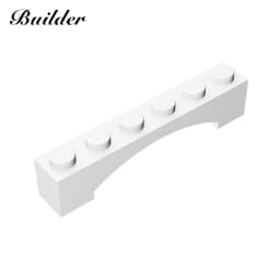 Building Blocks 92950 Brick Arch 1x6 Bending Plates DIY Parts 10PCS Compatible All Brands Particles Education Toys for Children