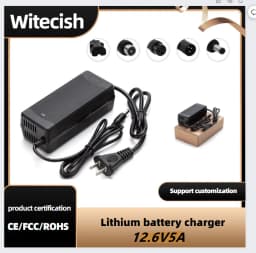 12.6V 5A 6A 8A 18650 Lithium Battery Charger 3S 10.8V 11.1V 12V 12V Fast Charging Lithium Battery Charger