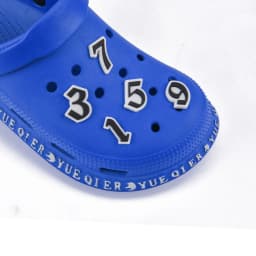 Original 0-9 Numbers Shoes Charms Decorations For Shoe Accessories Buckle Kids Adults Gifts