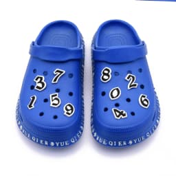 Original 0-9 Numbers Shoes Charms Decorations For Shoe Accessories Buckle Kids Adults Gifts