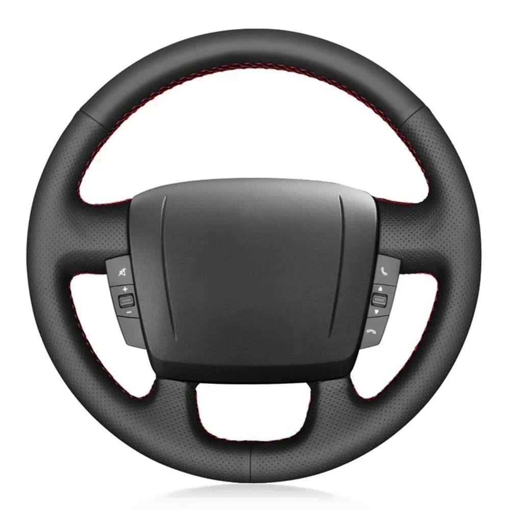 Car Steering Wheel Cover Non-slip Black Artificial Leather For Peugeot Boxer 2006-2019 Citroen Jumper Relay Fiat Ducato Ram