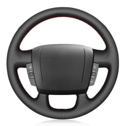 Car Steering Wheel Cover Non-slip Black Artificial Leather For Peugeot Boxer 2006-2019 Citroen Jumper Relay Fiat Ducato Ram