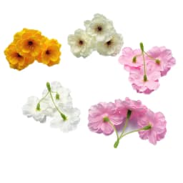10/50Pcs 8x7cm Sakura (1ps=3 Head) Artificial Cherry Blossom Romantic Valentine's Day Gift Wedding Home Decoration Soap Flowers