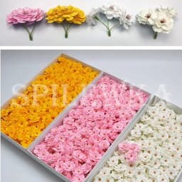 10/50Pcs 8x7cm Sakura (1ps=3 Head) Artificial Cherry Blossom Romantic Valentine's Day Gift Wedding Home Decoration Soap Flowers