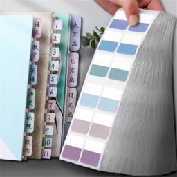 10 Sheets Sticky Index Tabs, Writable File Tabs Flags Notebook Books Page Markers Labels Classify Files Lable