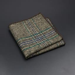 New Fashion Pocket Square Brown Grey Handkerchief Wool Plaid Striped Paisley Hanky Suit Men's Business Wedding Suit Accessories