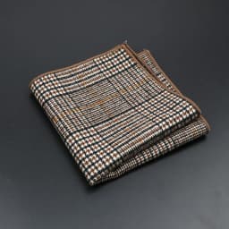 New Fashion Pocket Square Brown Grey Handkerchief Wool Plaid Striped Paisley Hanky Suit Men's Business Wedding Suit Accessories