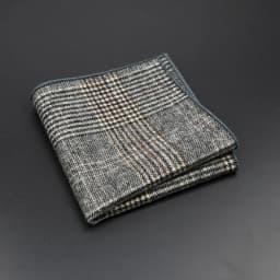 New Fashion Pocket Square Brown Grey Handkerchief Wool Plaid Striped Paisley Hanky Suit Men's Business Wedding Suit Accessories