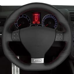 Car Steering Wheel Cover For Volkswagen Golf 5 Mk5 GTI VW Golf 5 R32 Passat R GT 2005 DIY Microfiber Leather Car Accessories