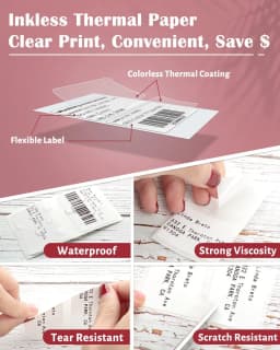 Phomemo F-Type Label 25x38+40mm 100Pcs Self-Adhesive Cable Electric Wire Labels Sticker for Phomemo M110 M200 M220 Label Printer