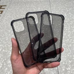 High Quality Clear Black Soft TPU Case For iPhone 18 17 16 Pro Max 15 14 Plus 13 12 11 Mini X XS XR Transparent Shockproof Cover