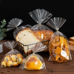 Clear Candy Bag, OPP Plastic Cellophane Open Flat Pack, Small Cookies Lollipop Bag, Pizza Bread Food Cake Packaging Party Gifts